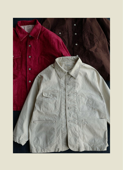 Chore Jacket - Yamalin Classic Heavy Wash French Workwear Cargo Jacket