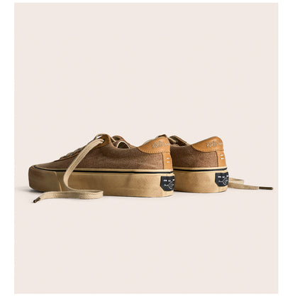 Vintage Japanese Low Top Espadrille Platform Sneakers – Washed Vulcanized Unisex Shoes – Japanese vintage | yamalin clothes | Yamalinclothes