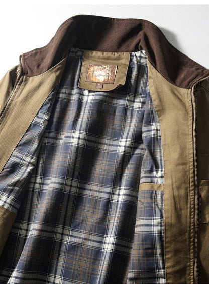 American Vintage Washed Twill Flight Jacket – Oversized Unisex