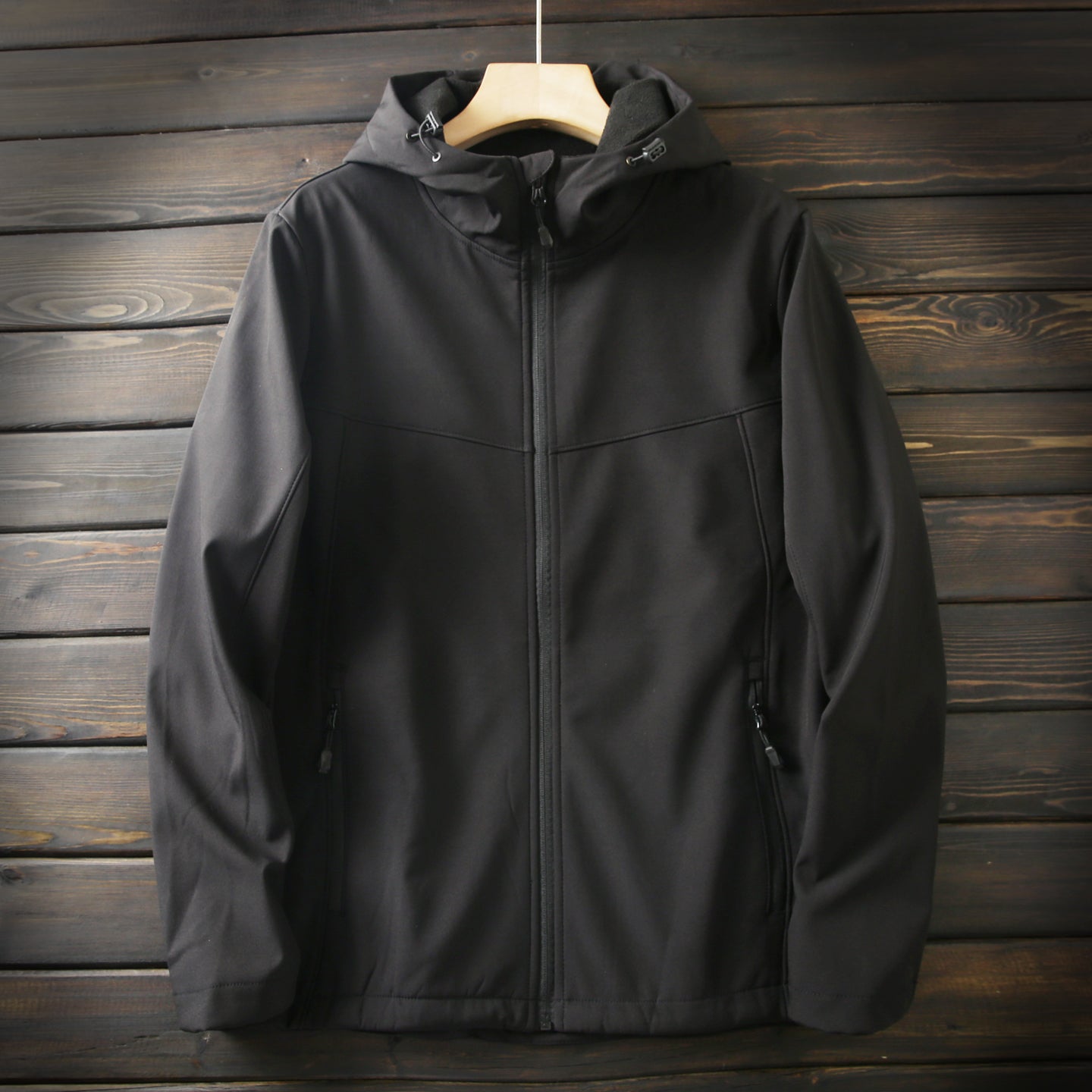 Men's Premium Fleece Thermal Soft Shell Jacket - Autumn Windproof Waterproof Thickened Hooded Coat