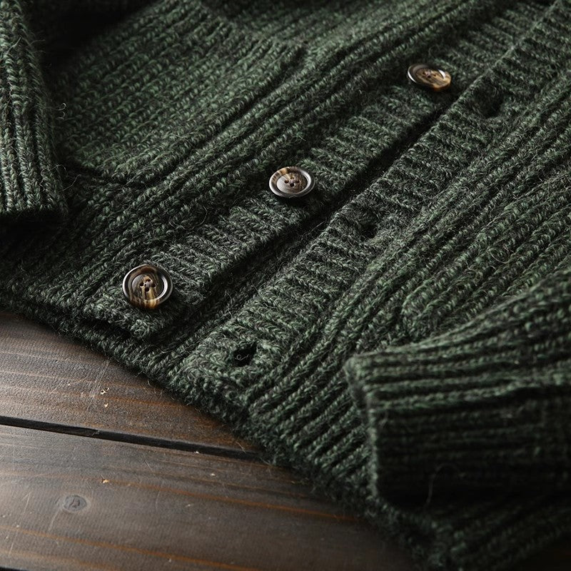 Heavy rare! Italy order men's autumn and winter thick sweater s cardigan clothescoat