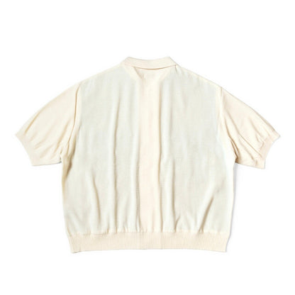 Japanese Casual Knit Denim Patchwork Collar Polo Short Sleeve Shirt - Color Block Summer Top for Men