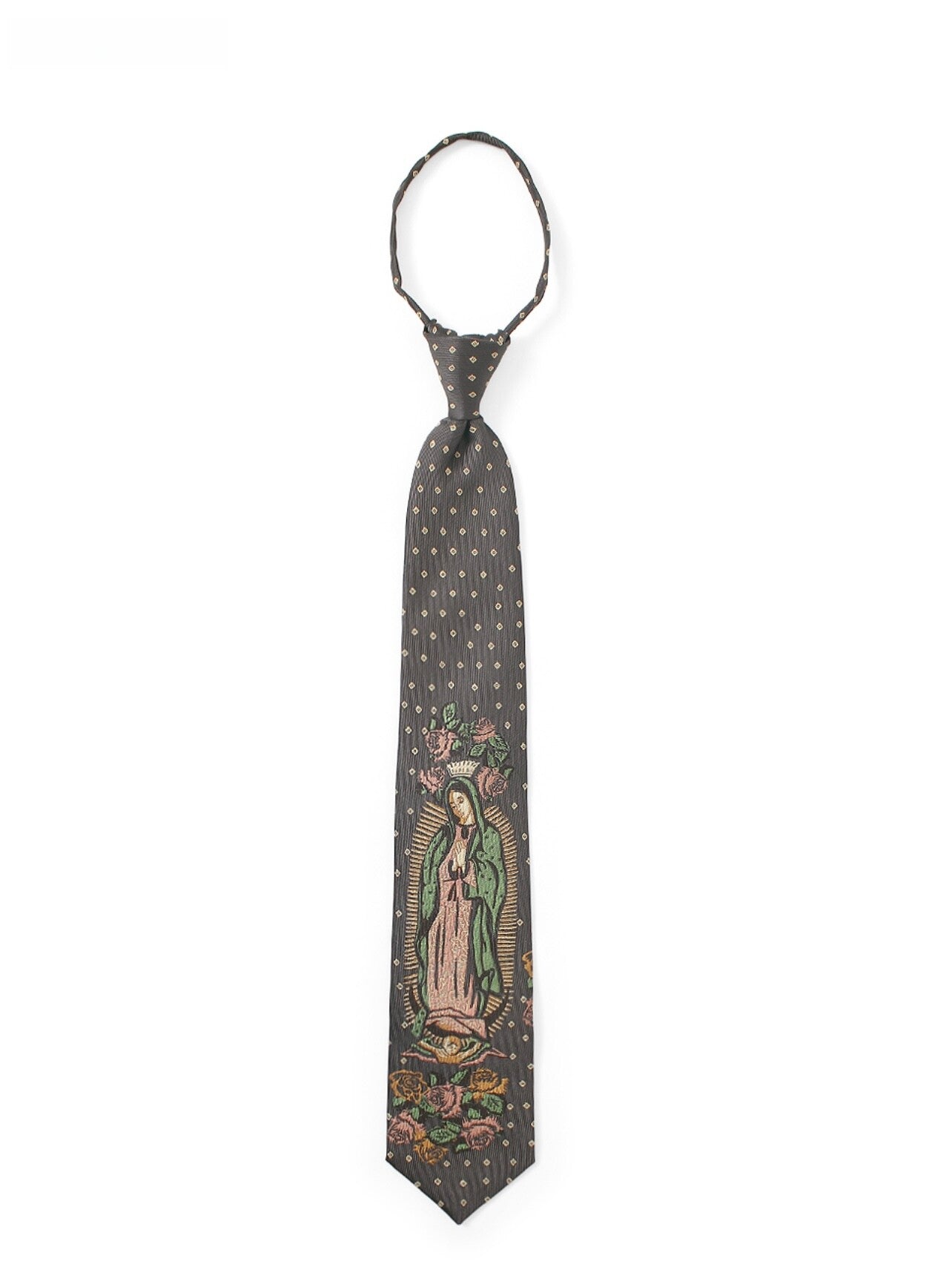 26SS Japanese vintage rose Maria jacquard tie