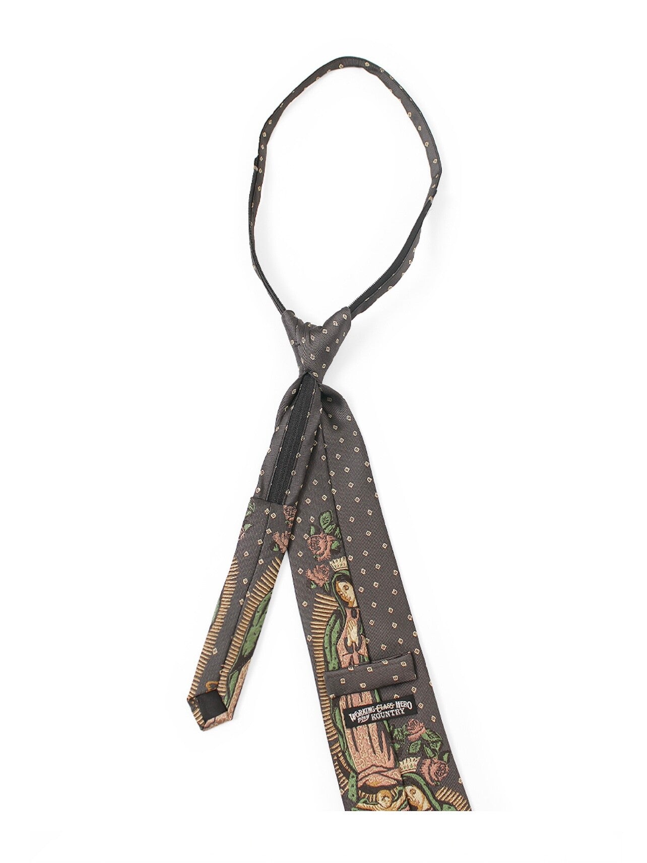 26SS Japanese vintage rose Maria jacquard tie