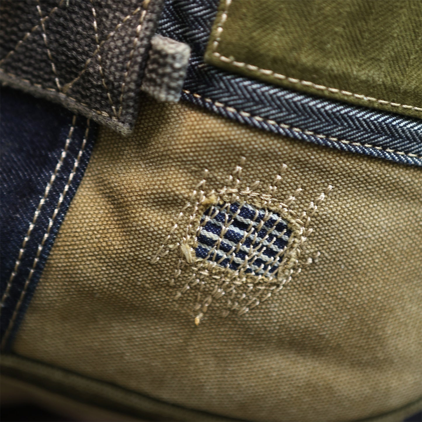 صناعة ثقيلة، قماش سميك، وصلات قماش بايجيا، حقيبة كتف واحدة، حقيبة كروس، حقيبة بائع جرائد، حقيبة كاجوال للرجال والنساء 8700