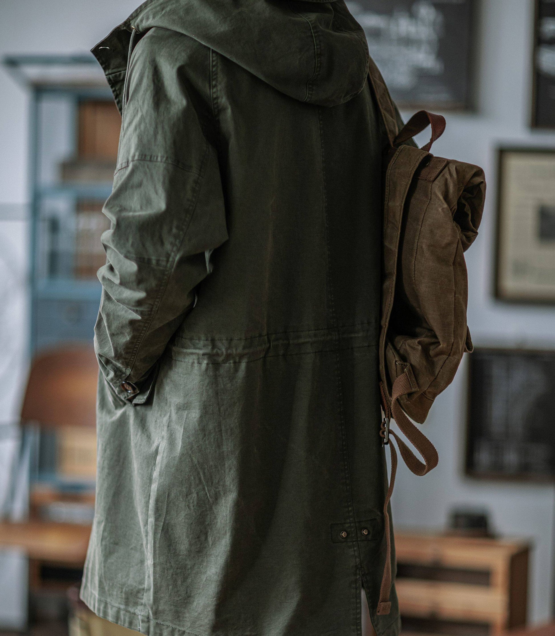 M51 Military Fishtail Parka – American Vintage Mid-Length Trench Coat Men – Japanese vintage | yamalin clothes | Yamalinclothes