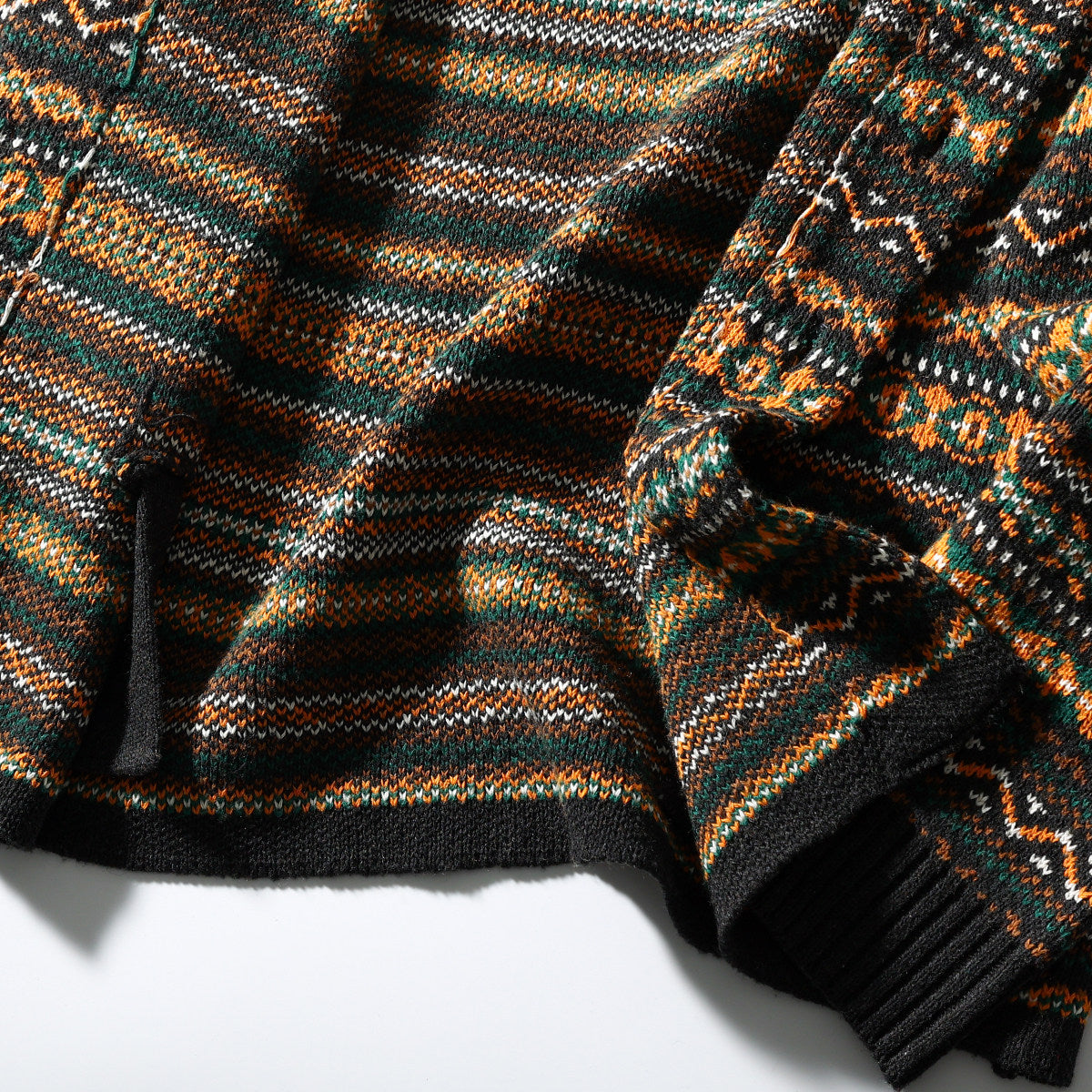 Nordic Fair Isle Knit Cardigan – Wool Blend Jacquard Men – Japanese vintage | yamalin clothes | Yamalinclothes
