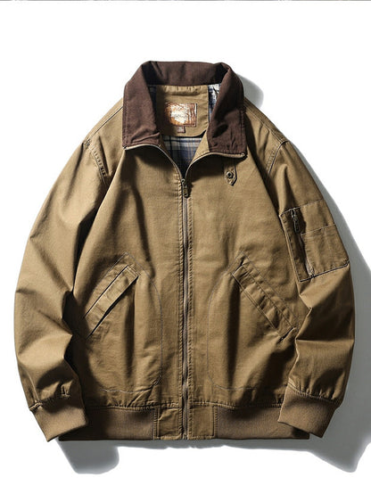 American Vintage Washed Twill Flight Jacket – Oversized Unisex