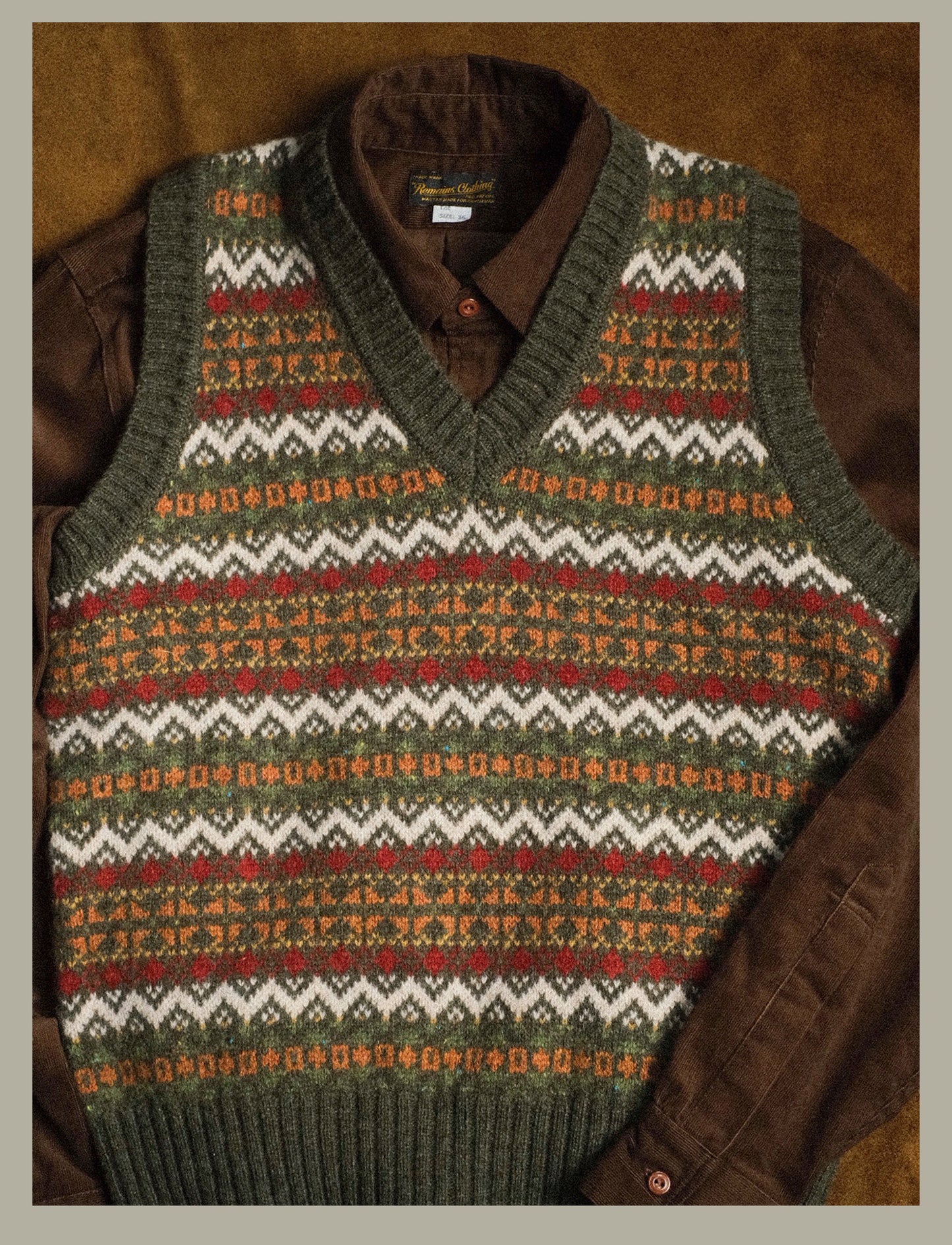 British-Retro Fair Isle Wool Vest – Idle Style Jacquard (Unisex)