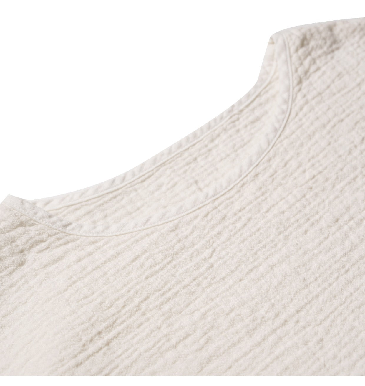 Original Japanese Retro White Sashiko Spring Summer Loose Couple Style Short Sleeve Embroidered Casual Three-Quarter Sleeve T-Shirt for Men