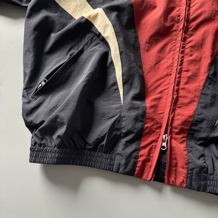 80s Retro Color-Block Mountain Jacket - Stand Collar Outdoor Coat