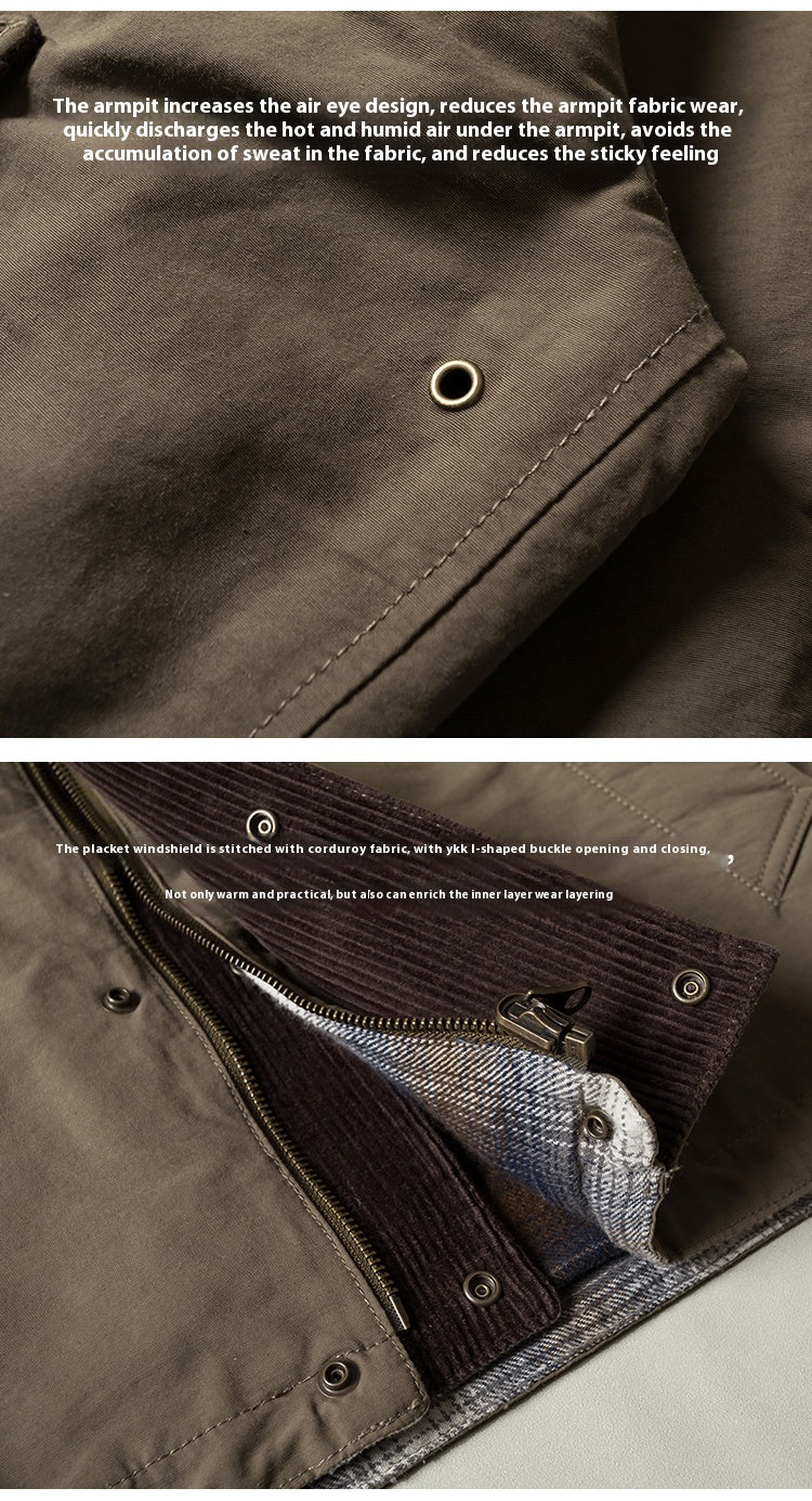 Vintage Safari Cargo Jacket – Short Loose Barn Style (Unisex)
