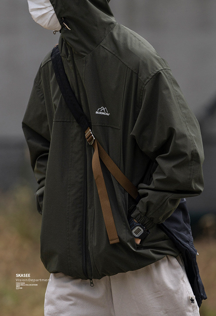 Waterproof Hooded Outdoor Workwear Jacket – Mountain Oversized Unisex