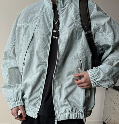 Quick-Dry Stand-Collar Outdoor Jacket – Mountain Oversized Unisex – Japanese vintage | fall outfits 2026 | fall winter outfits | classy winter outfits | lazy comfy outfits | japanese streetwear | vintage workwear | yamalin clothes | Yamalinclothes