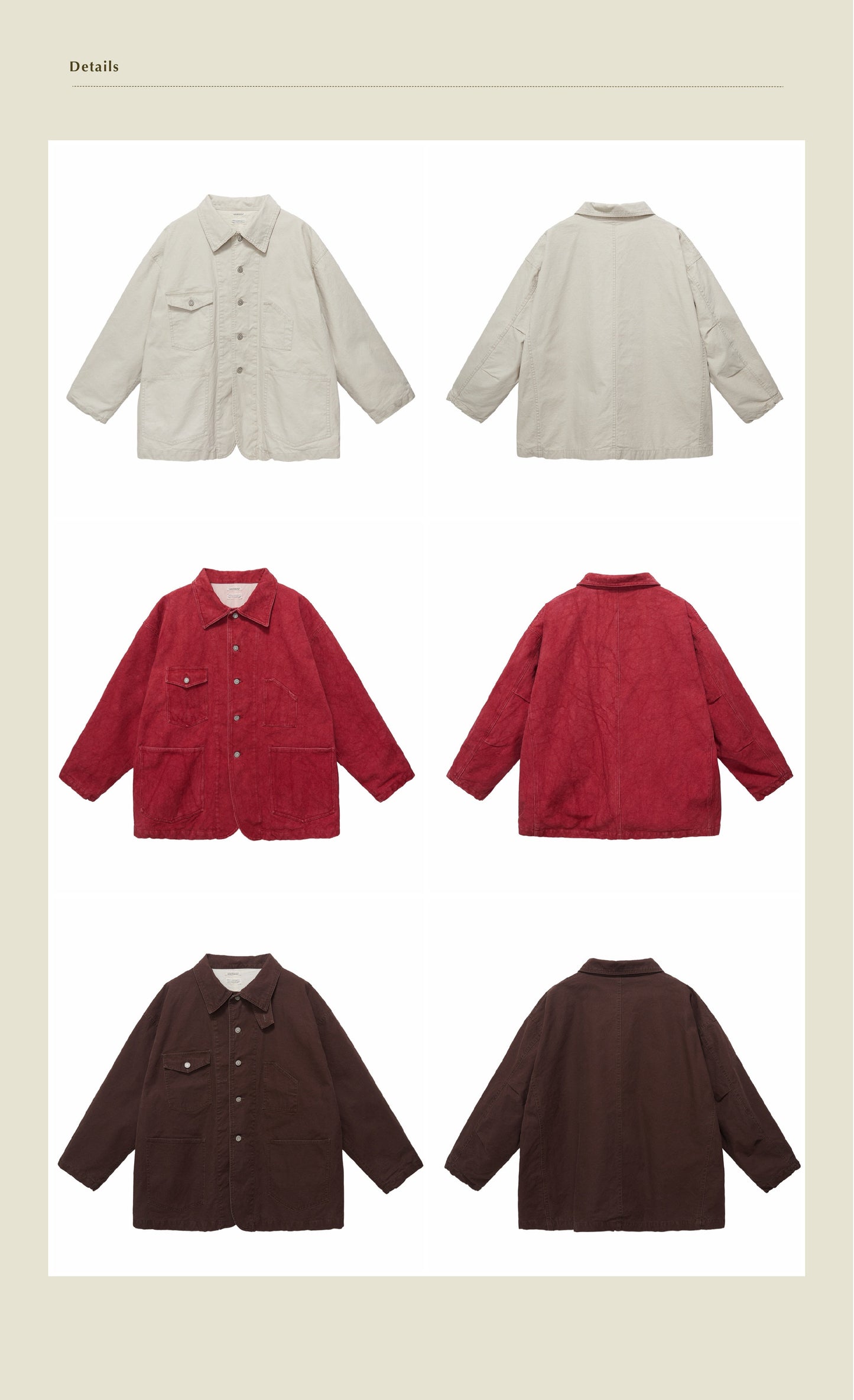 Chore Jacket - Yamalin Classic Heavy Wash French Workwear Cargo Jacket