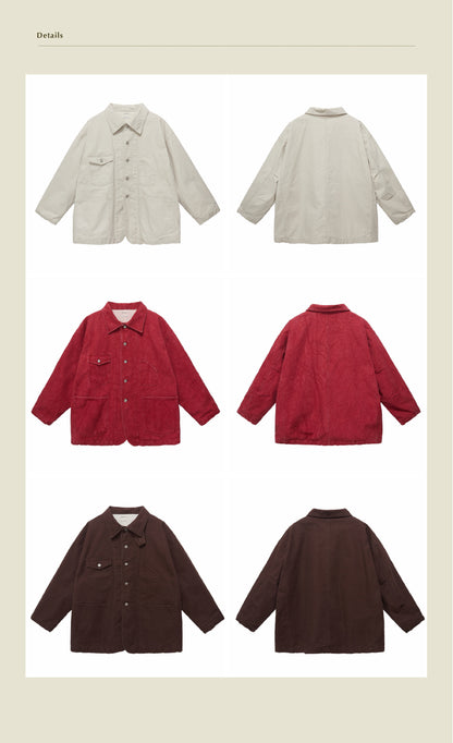 Chore Jacket - Yamalin Classic Heavy Wash French Workwear Cargo Jacket