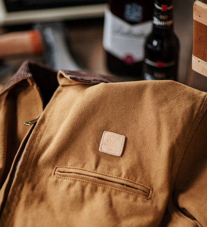 Indigo Heavy Wash Canvas Detroit Cargo Jacket – American Vintage Distressed Unisex – Coats Jackets | japanese streetwear | vintage workwear | unisex | Yamalinclothes
