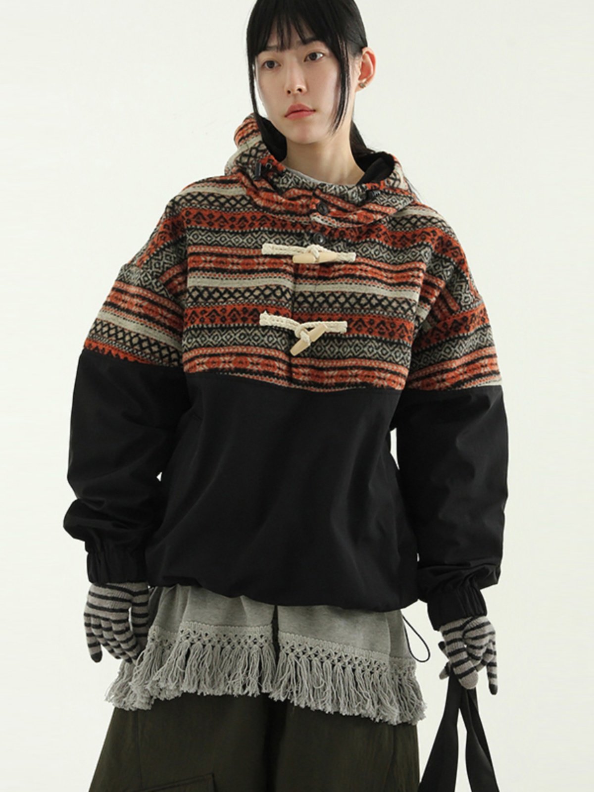 Nordic Toggle Button Hooded Anorak - 25AW Winter Jacket (Unisex)