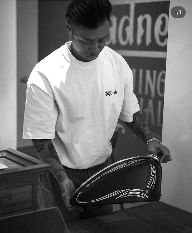 Heavy Short-Sleeved T-shirt Japanese-Style Retro