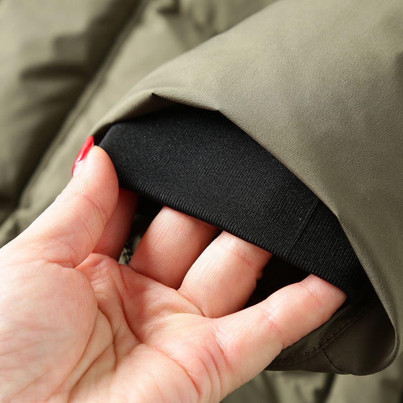 Men's Plus Size 800 Fill Power Mid-Length Down Jacket - Euro-American Style Hooded Thickened Cold-Resistant Warm Coat