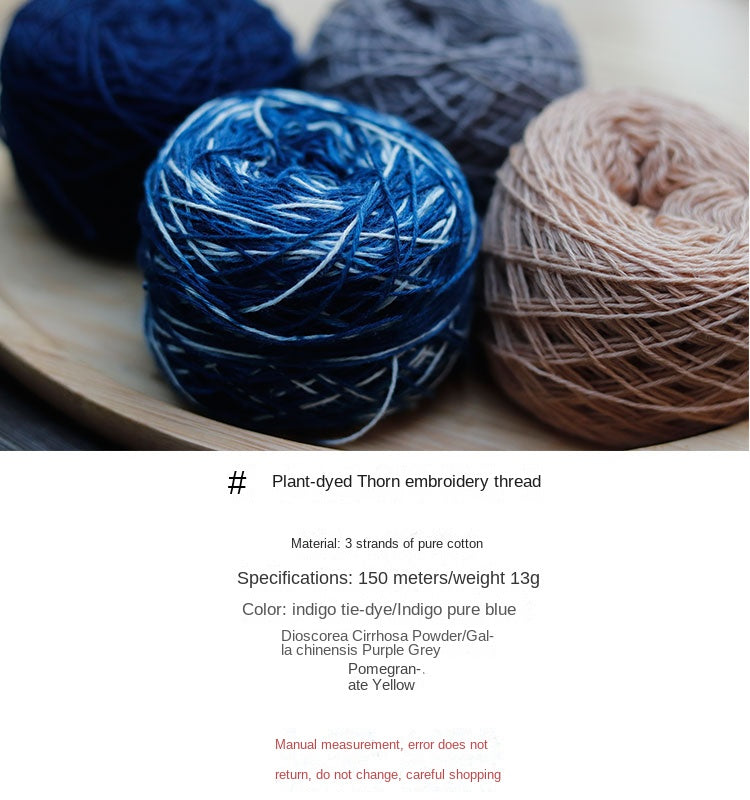 Plant Dyed Pure Cotton Embroidery Thread Handmade Tie-Dye Multicolor Patchwork Seed Bead Braided Bracelet