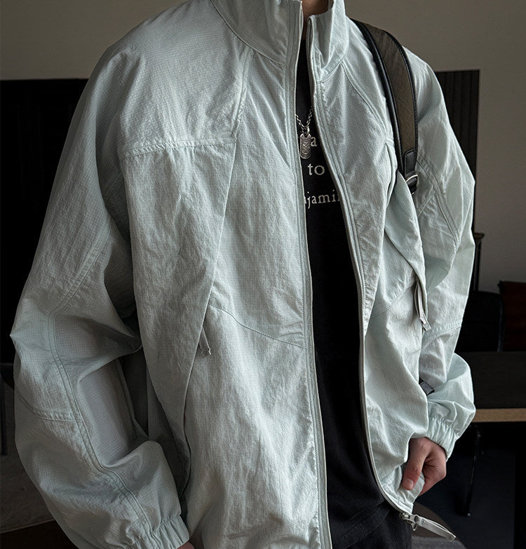 Quick-Dry Stand-Collar Outdoor Jacket – Mountain Oversized Unisex – Japanese vintage | fall outfits 2026 | fall winter outfits | classy winter outfits | lazy comfy outfits | japanese streetwear | vintage workwear | yamalin clothes | Yamalinclothes