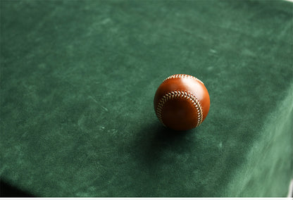 Handmade Vegetable-Tanned Cowhide Baseball – Artisan Leather Collectible