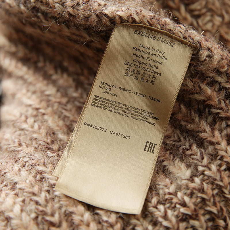 X06 Heavy all wool! Italian single foreign trade tail goods high-end men's autumn and winter knitted cardigan thickened sweater coat