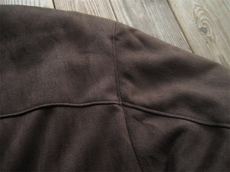 Men's Foreign Trade Original Ultra-Thick Suede Jacket - Skin-Friendly Soft Stretch Warm Cotton Coat