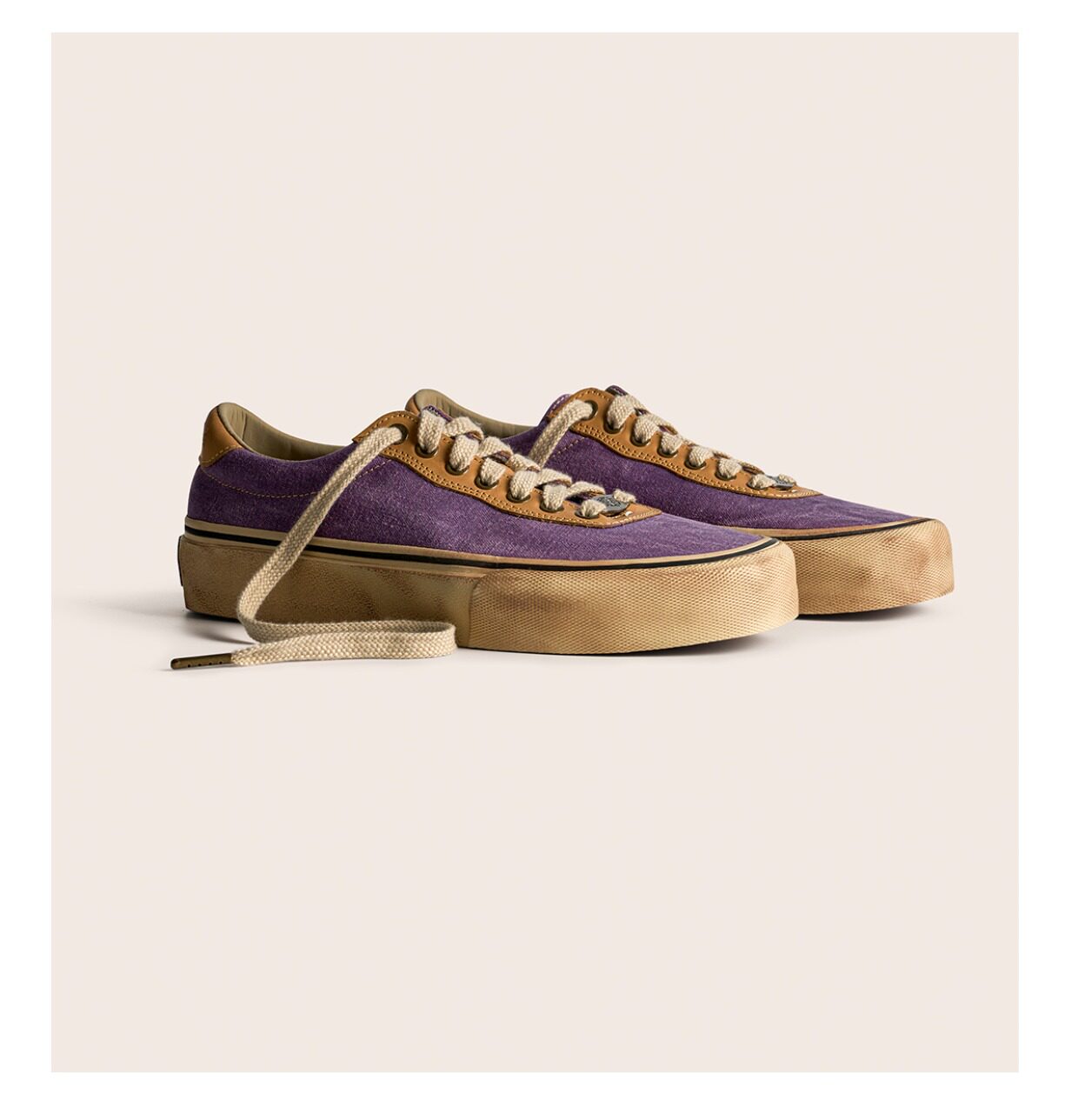 Vintage Japanese Low Top Espadrille Platform Sneakers – Washed Vulcanized Unisex Shoes – Japanese vintage | yamalin clothes | Yamalinclothes