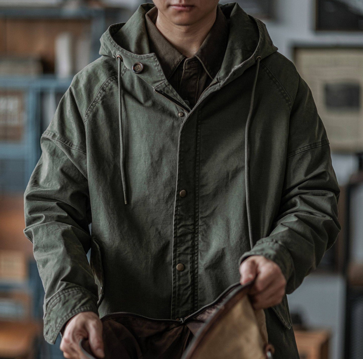 M51 Military Fishtail Parka – American Vintage Mid-Length Trench Coat Men – Japanese vintage | yamalin clothes | Yamalinclothes