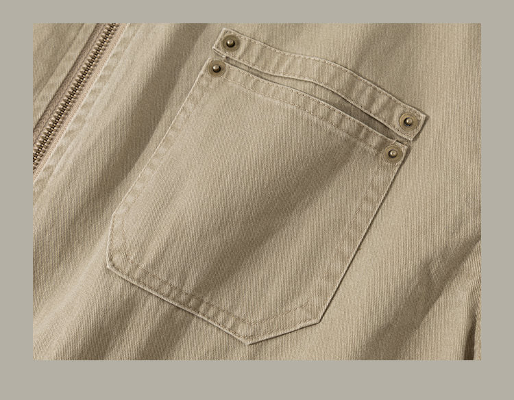 Detroit Collar Multi-Pocket Jacket – Riveted Workwear Cotton Unisex