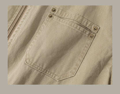 Detroit Collar Multi-Pocket Jacket – Riveted Workwear Cotton Unisex