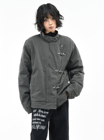 Deconstructed Cargo Cotton Jacket – Unisex Warm Winter – Japanese vintage | yamalin clothes | Yamalinclothes