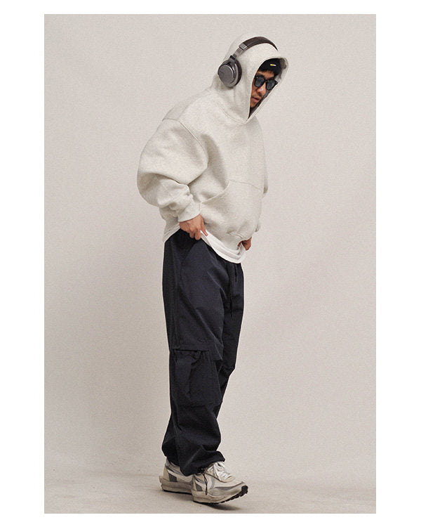 Oversized Short Wide Hoodie - Big Cropped Sweater (Unisex)