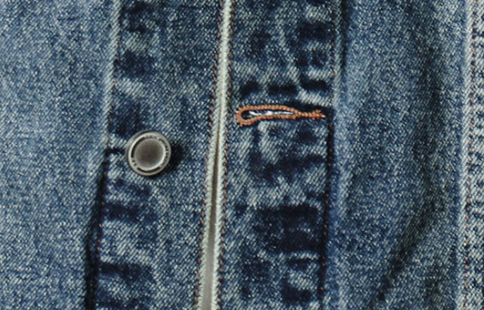 American Vintage Washed Denim Jacket – Oversized Unisex Utility Trucker Coat