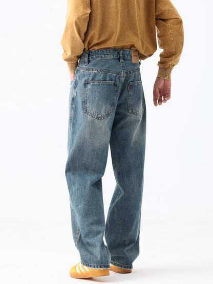 Washed Blue Jeans – Relaxed Straight Leg | Yamalinclothes