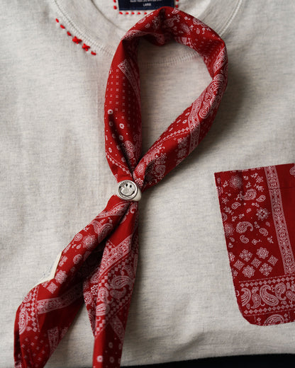 Japanese Paisley Print Bandana – Vintage Square Scarf