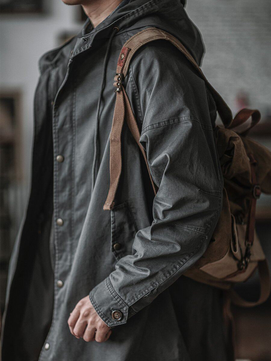 M51 Military Fishtail Parka – American Vintage Mid-Length Trench Coat Men – Japanese vintage | yamalin clothes | Yamalinclothes