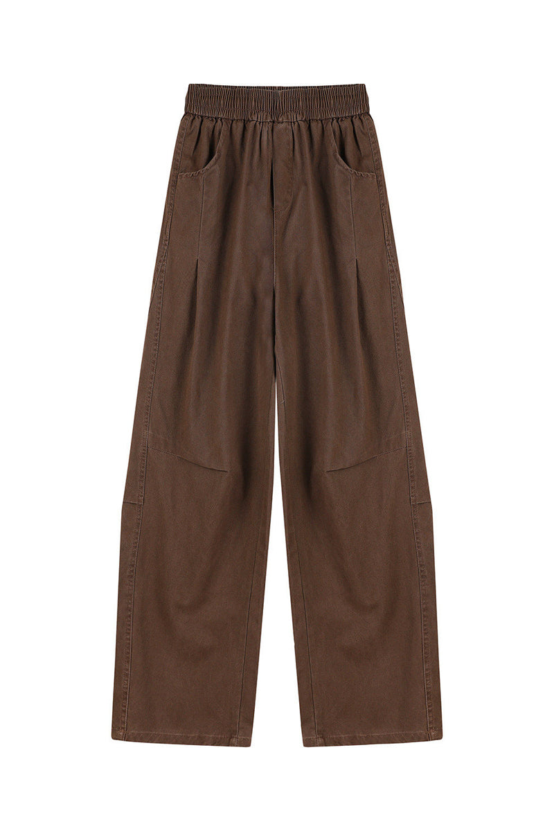 Cotton Utility Pants – Washed Finish & Panel Seams | Yamalinclothes