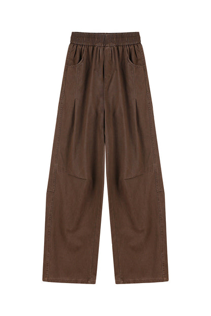 Cotton Utility Pants – Washed Finish & Panel Seams | Yamalinclothes
