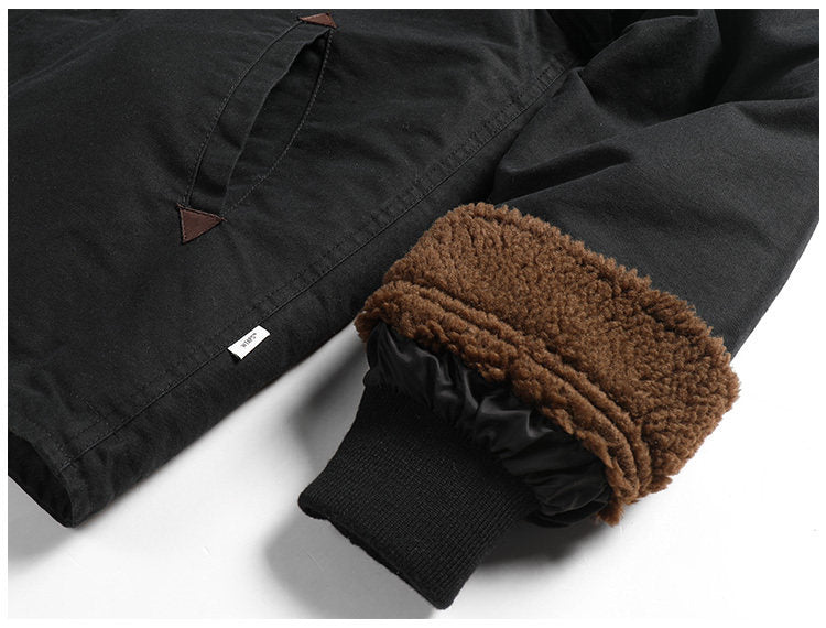 Quilted Cotton-Padded Jacket – Workwear Loose Warm Unisex