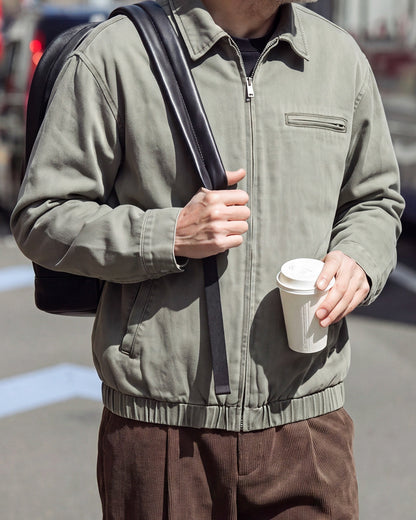 Detroit Utility Canvas Jacket – Men's Vintage Loose Workwear Trucker Jacket – Coats Jackets | japanese streetwear | vintage workwear | unisex | Yamalinclothes