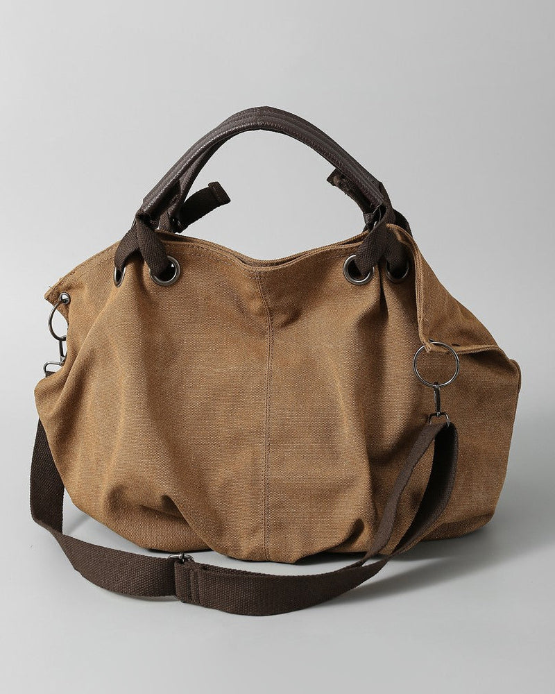 2025 New American Style Workwear Retro Commuter Large Bag Crossbody Canvas Tote Bag Melard Color Series Tote Bag – Japanese vintage | yamalin clothes | Yamalinclothes