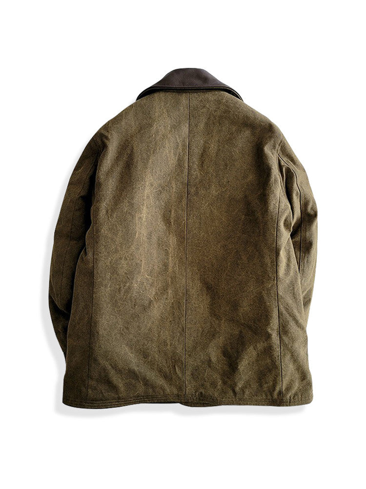 Thickened Washed Cowhide Lapel Double-Breasted Coat – Oversized Unisex – Japanese vintage | fall outfits 2026 | fall winter outfits | classy winter outfits | lazy comfy outfits | japanese streetwear | vintage workwear | yamalin clothes | Yamalinclothes