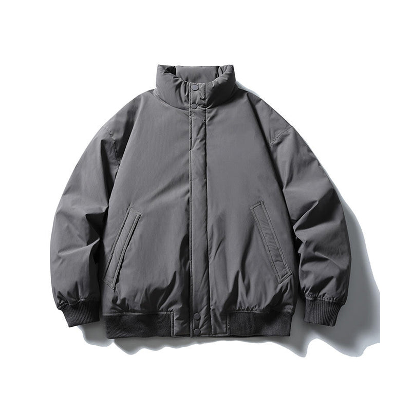 Duck Down Jacket – Stand Collar & Ribbed Hem | Yamalinclothes