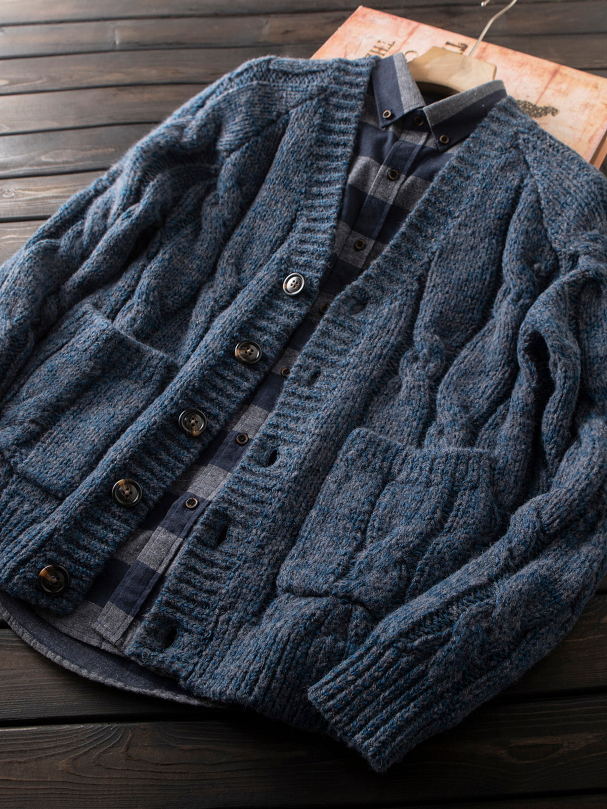 Heavyweight 80% Wool Knit Zip Cardigan Sweater – Japanese Vintage Loose Unisex – Sweater cardigan | japanese streetwear | vintage workwear | unisex | Yamalinclothes
