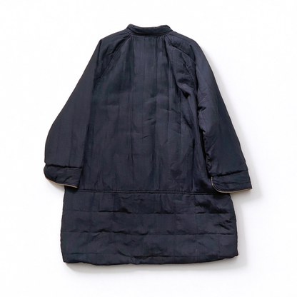 Long Padded Coat – Contrast Trim & Flap Pockets | Yamalinclothes