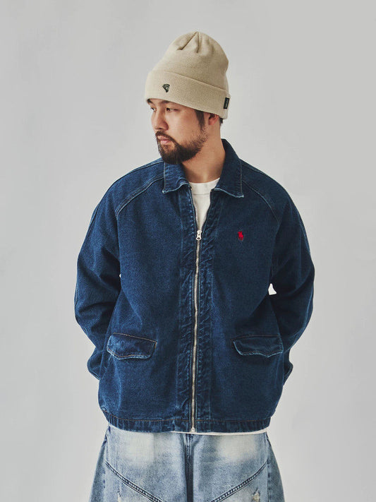 Denim Jacket – Raglan Sleeves & Flap Pockets