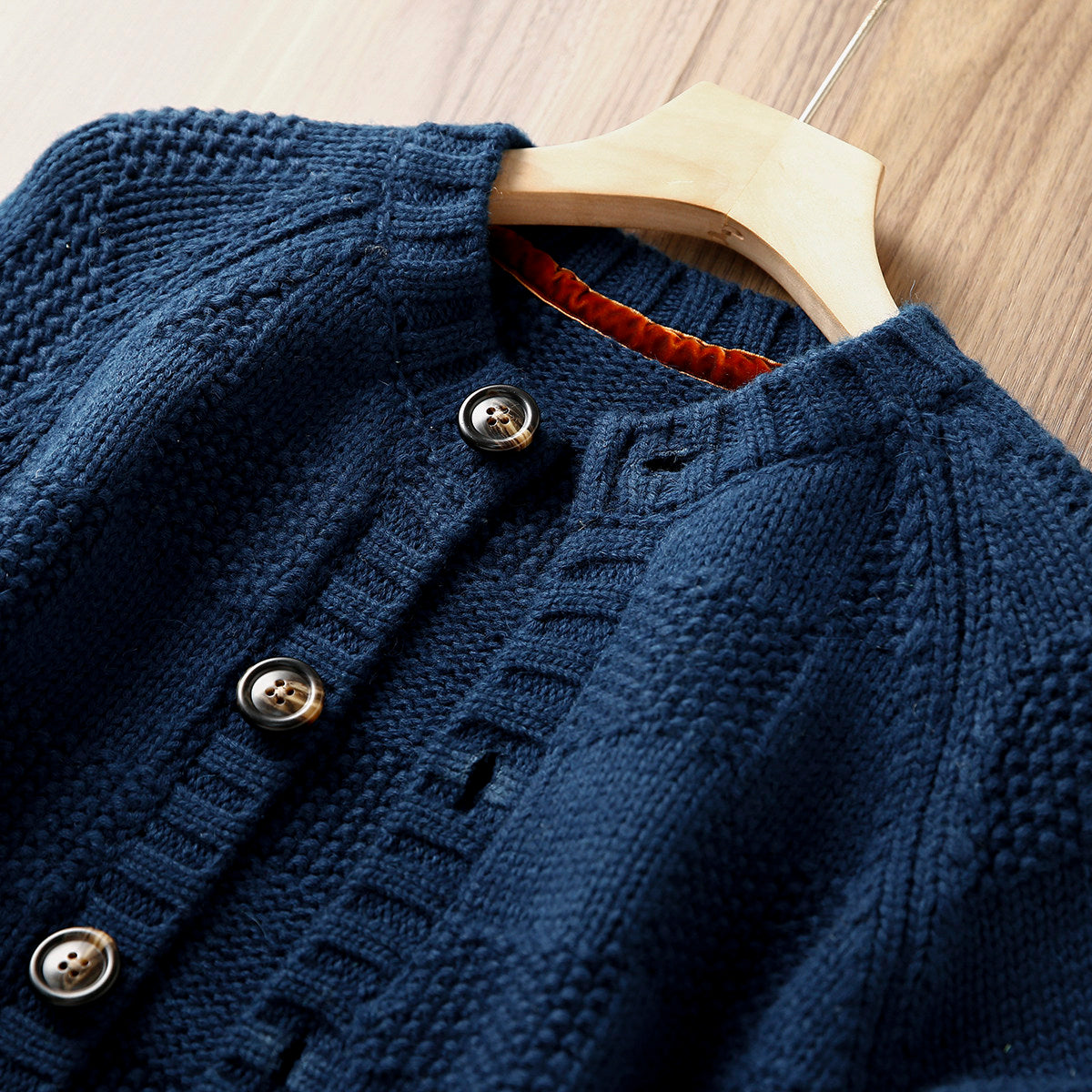 100% Wool Knit Cardigan – Heavyweight Old-School Workwear Men – Japanese vintage | yamalin clothes | Yamalinclothes